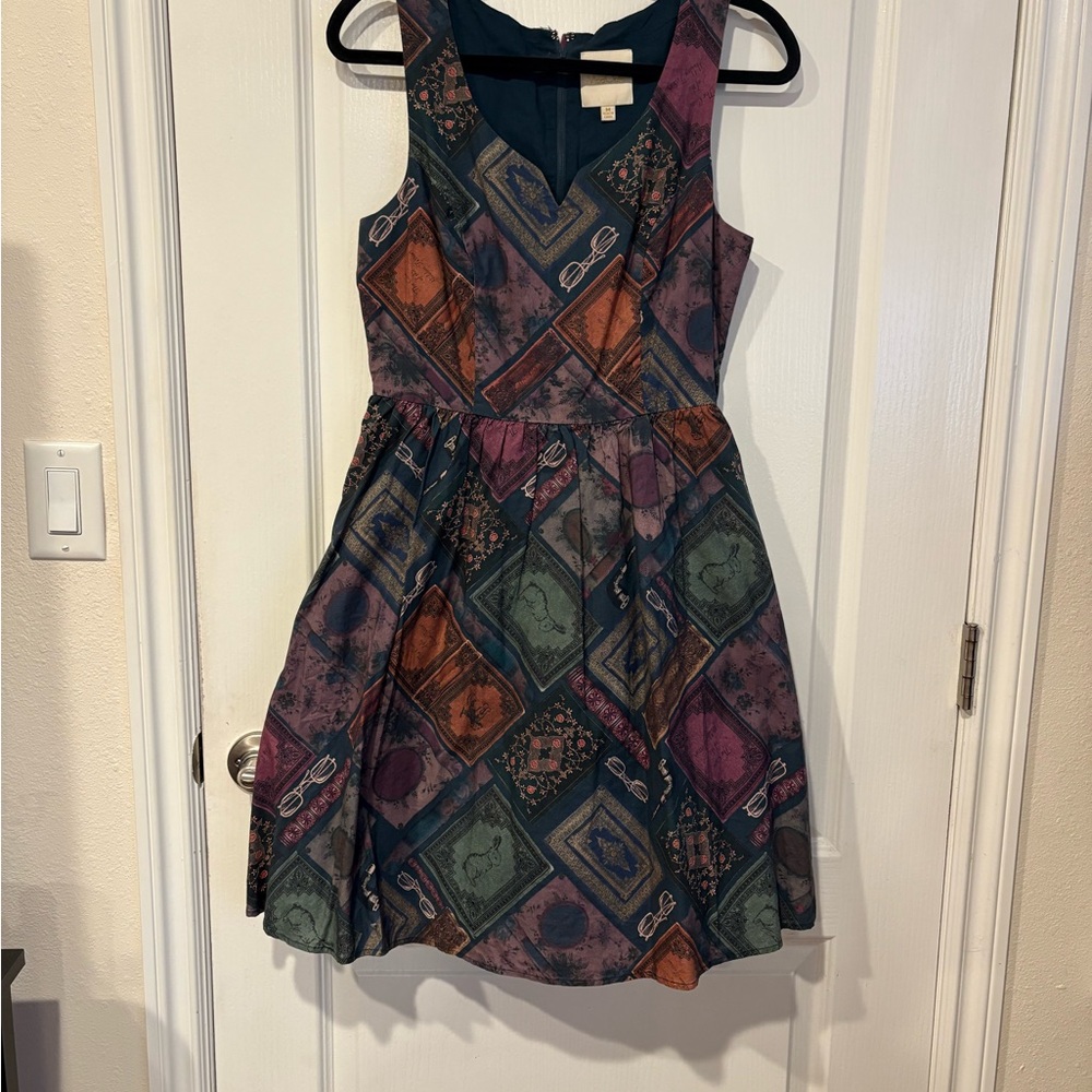 Modcloth Colorful Patchwork Mini Dress